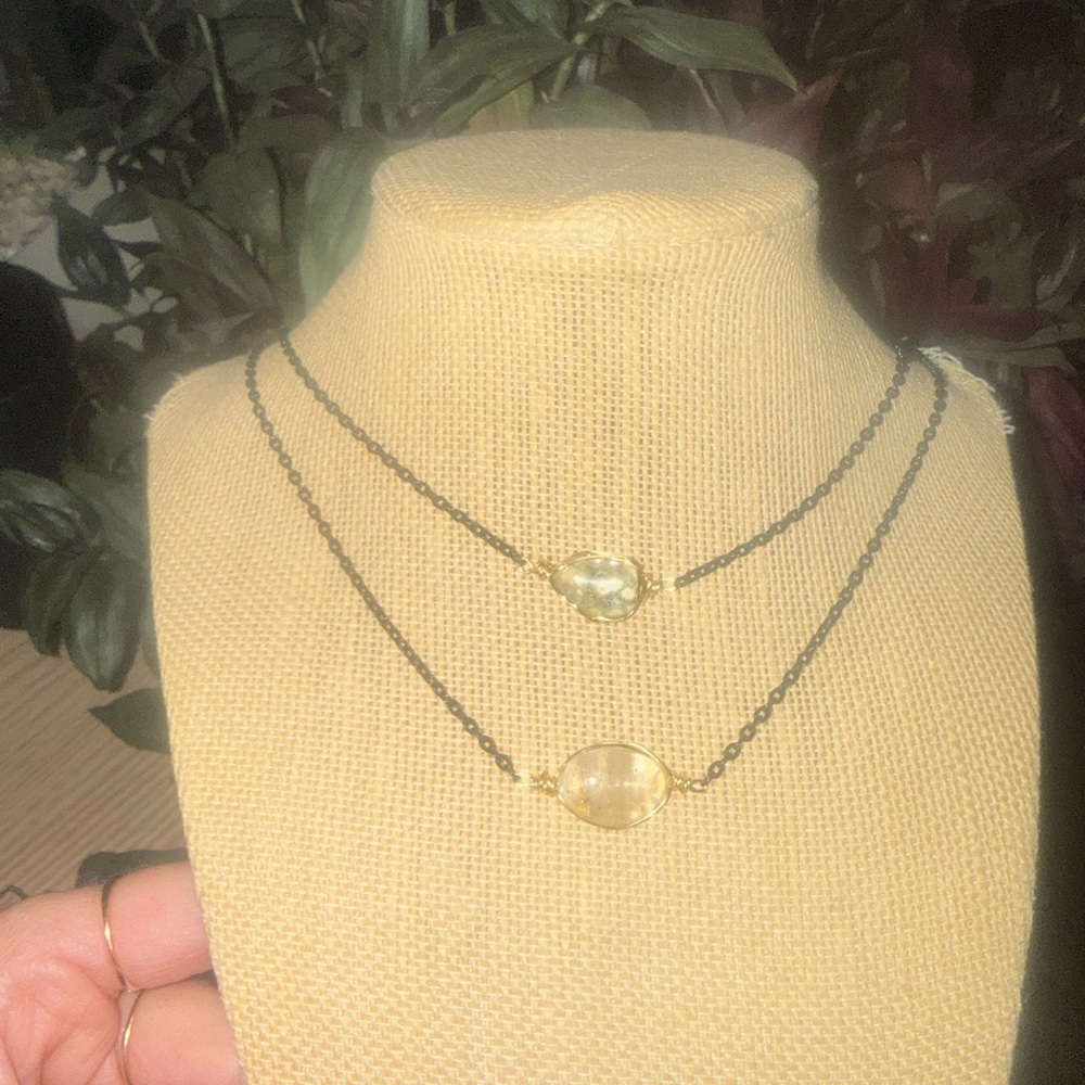 New Crystal necklaces in show